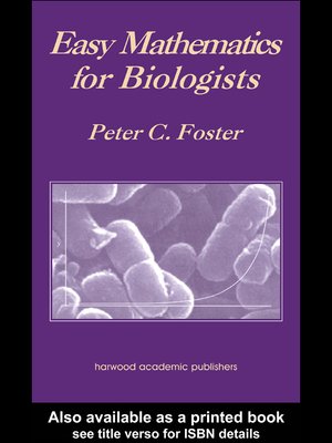 cover image of Easy Mathematics for Biologists